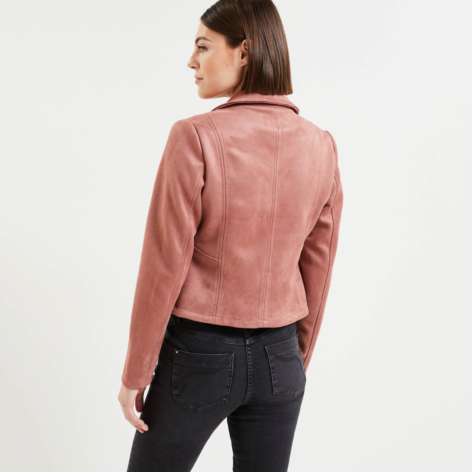 Blouson suedine femme