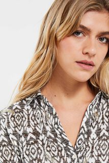 Tshirt col chemise femme