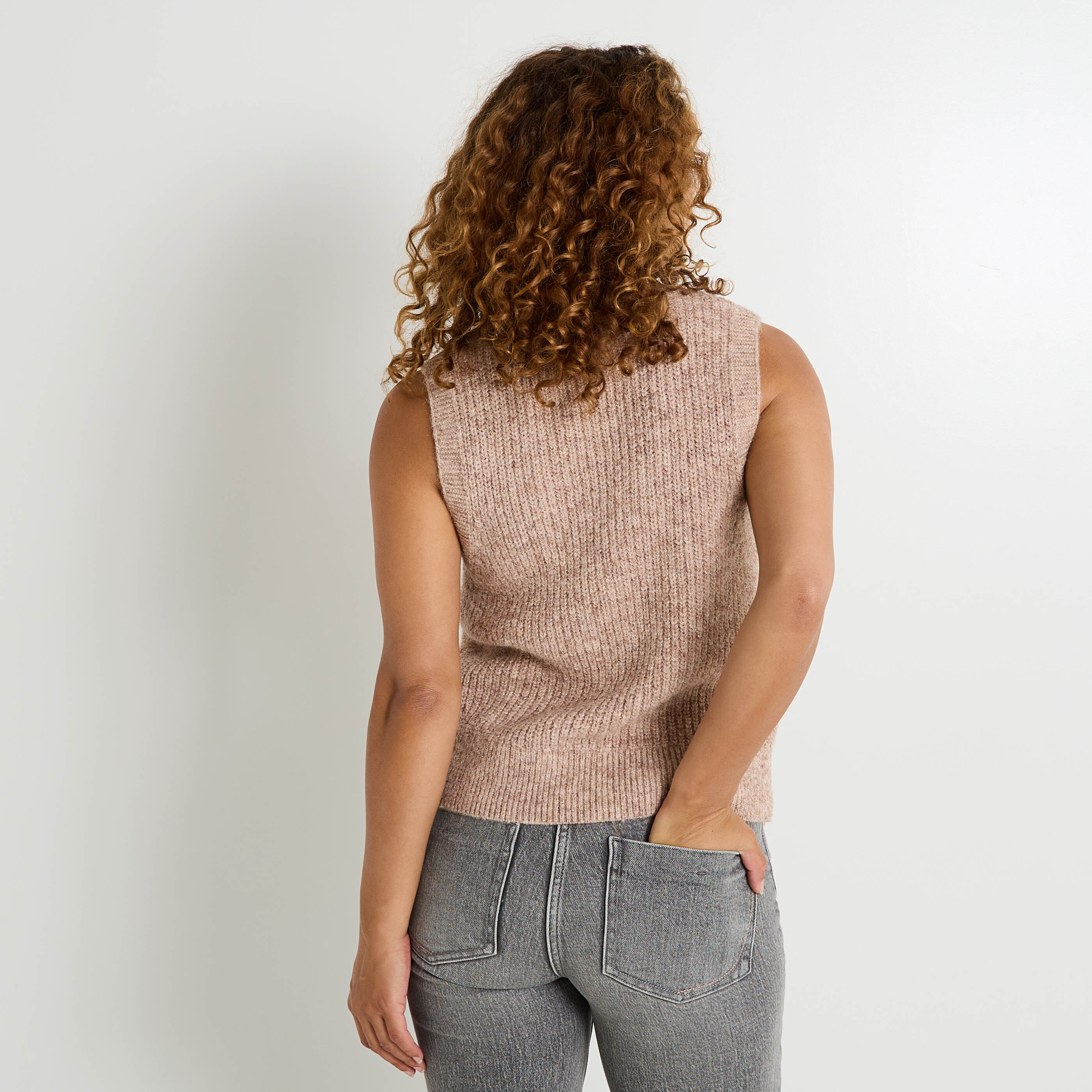 Pull sans manches femme