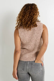 Pull sans manches femme