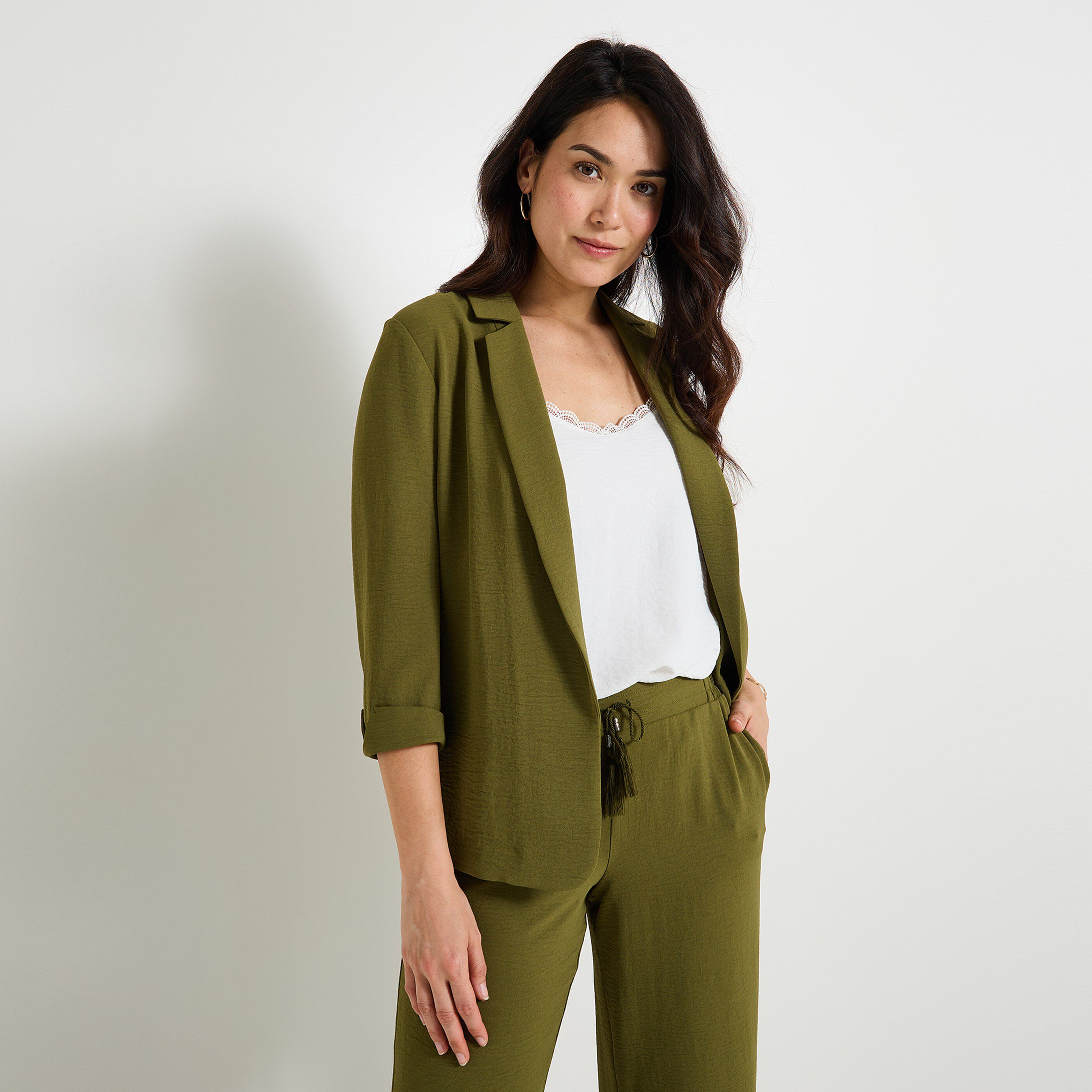 Veste blazer fluide femme