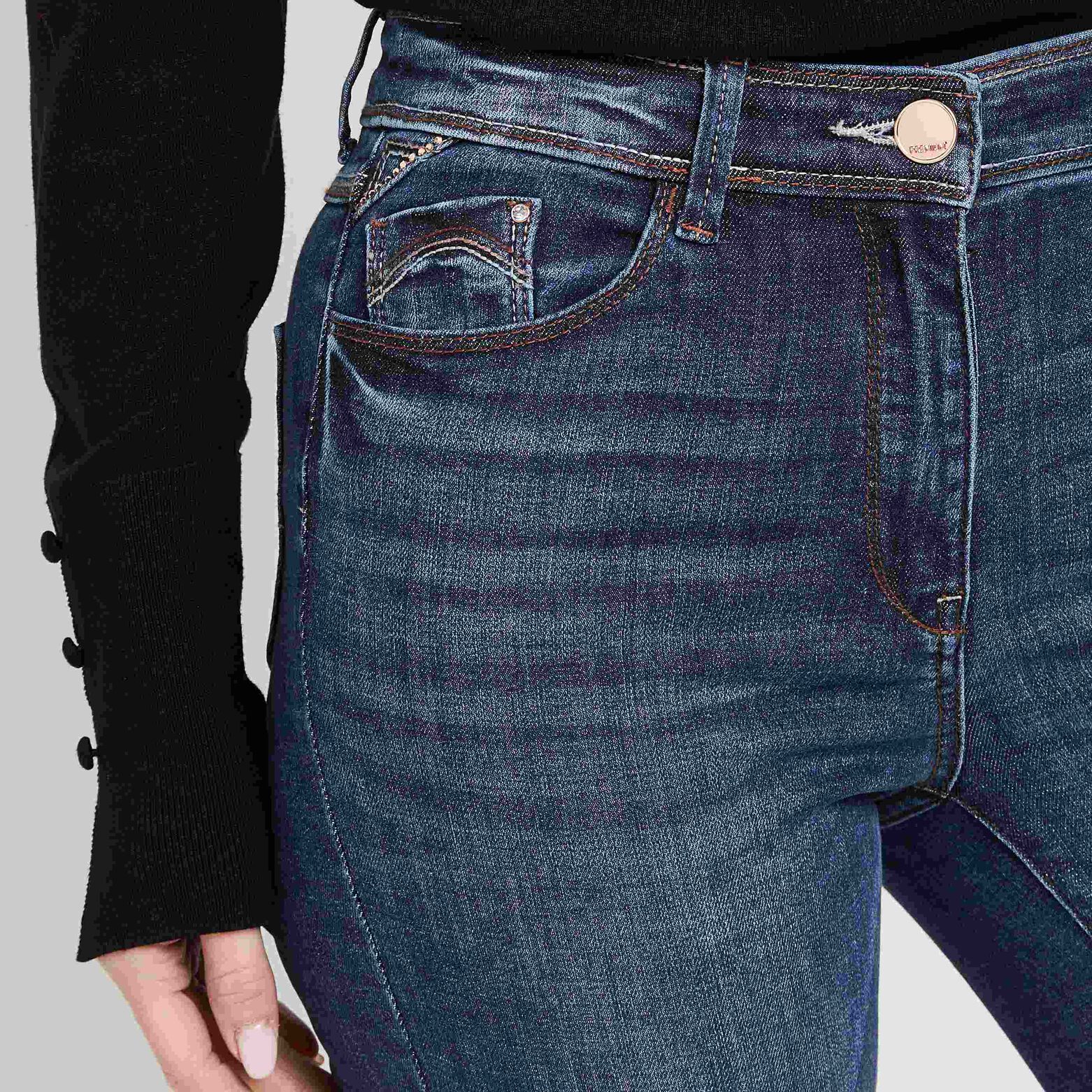 Jean bootcut long BLING femme