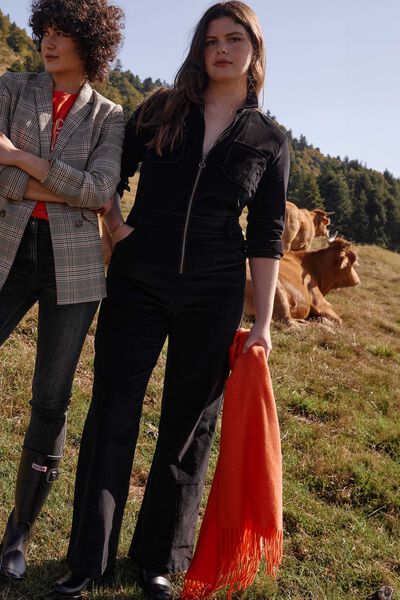 Combinaison velours femme