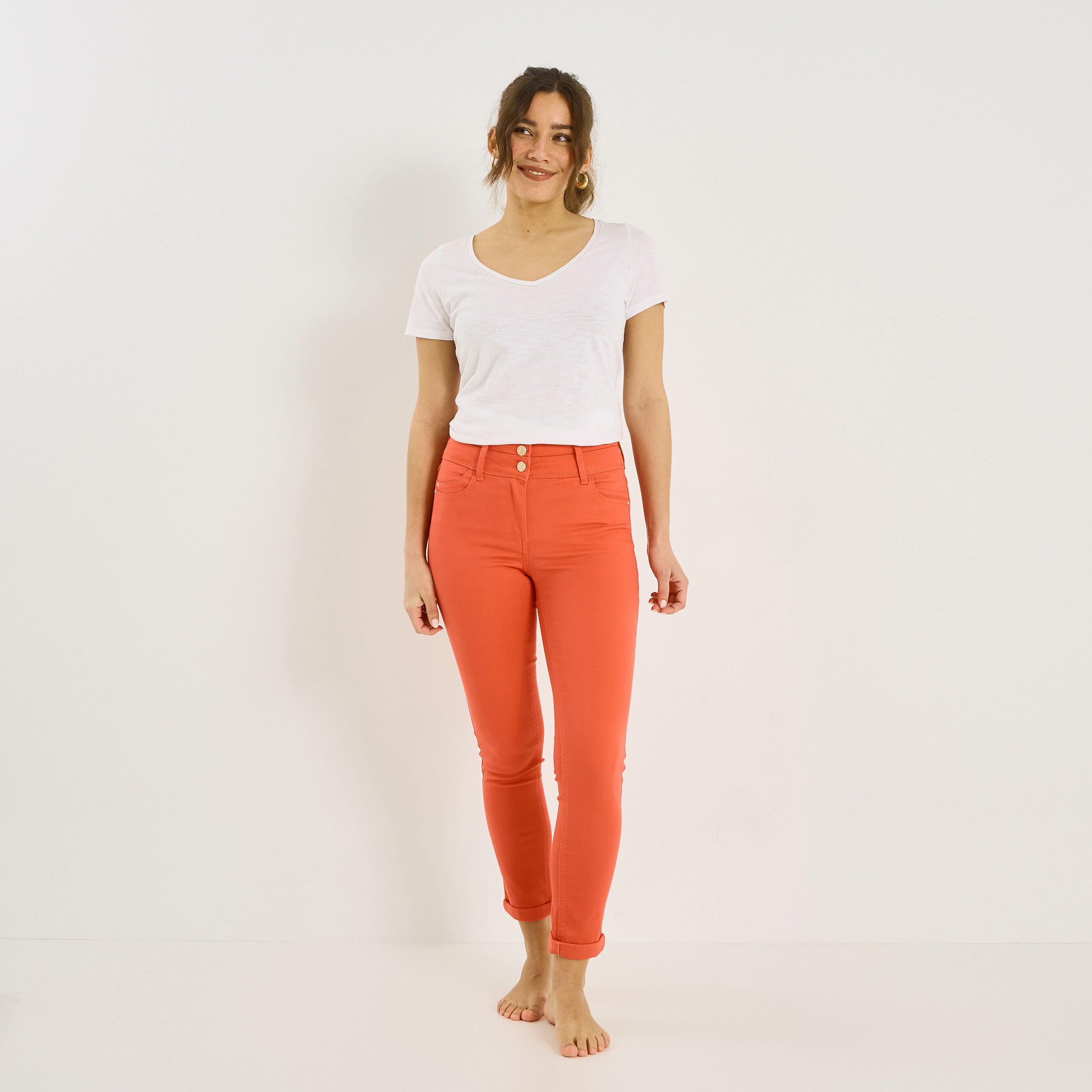 Jean slim raccourci HANOI R02 femme