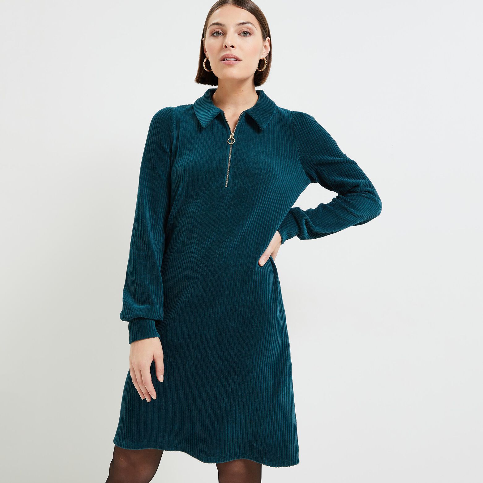 Robe velours femme