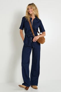 Combinaison longue en denim femme