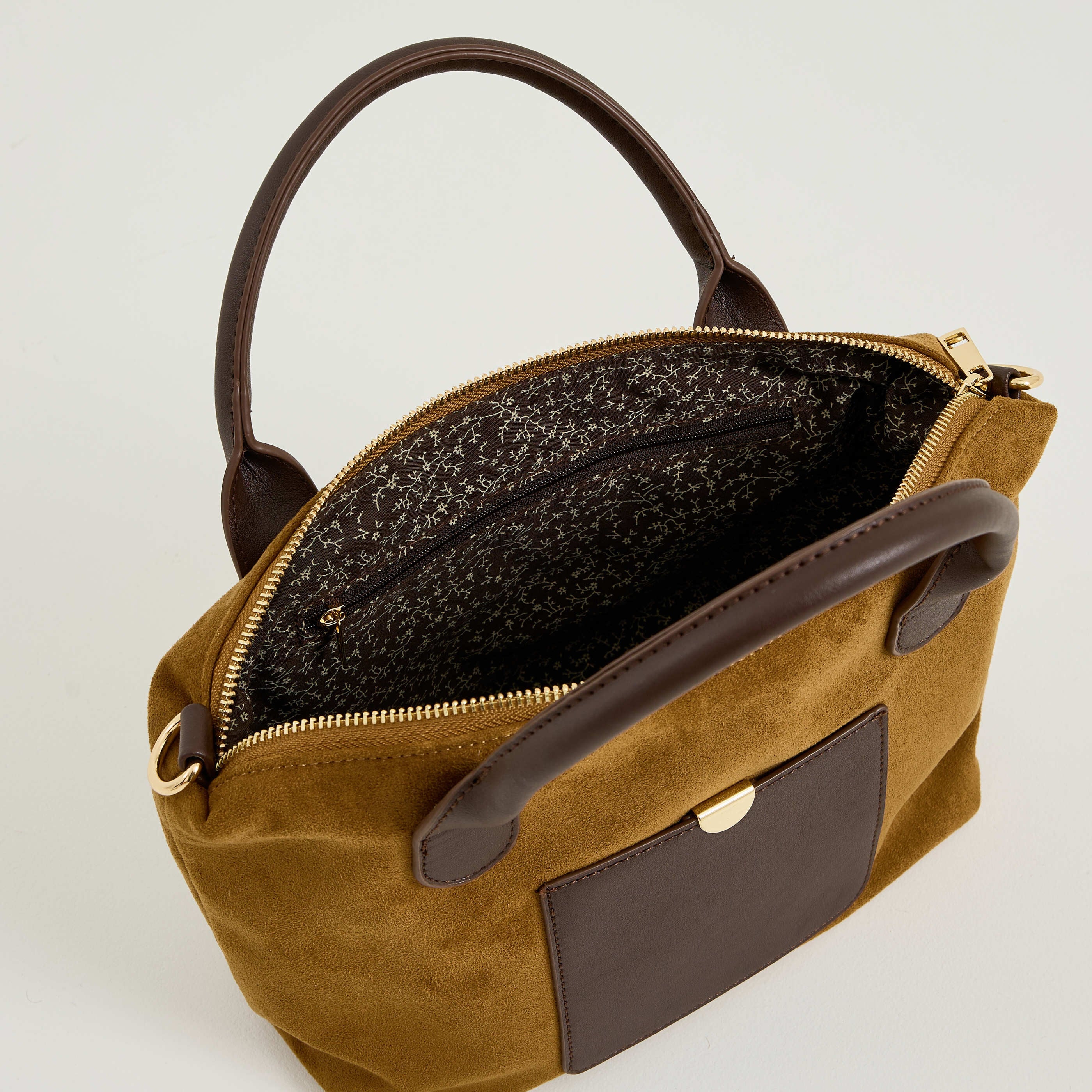 Sac &agrave; main bi-mati&egrave;re femme