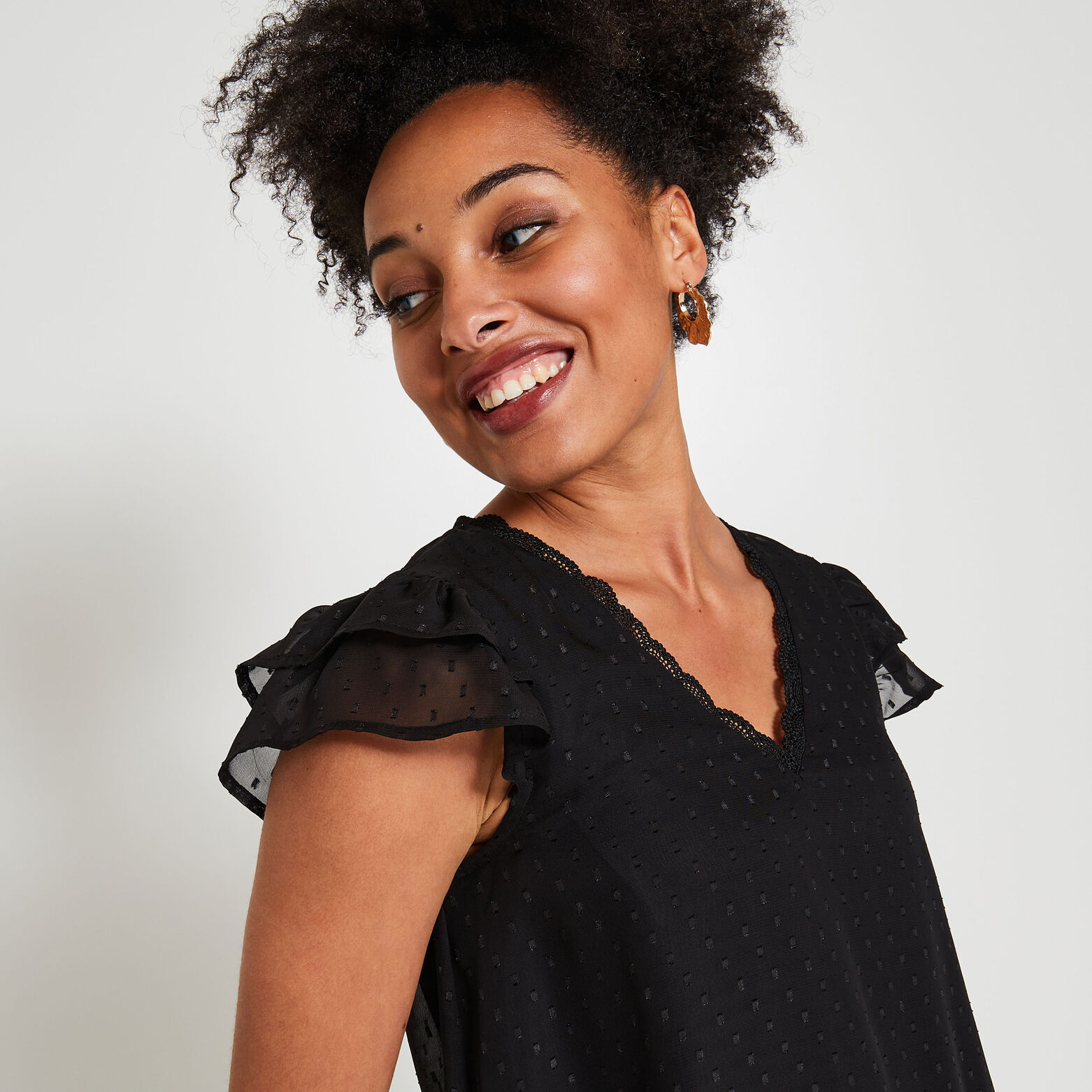 Robe plumetis femme