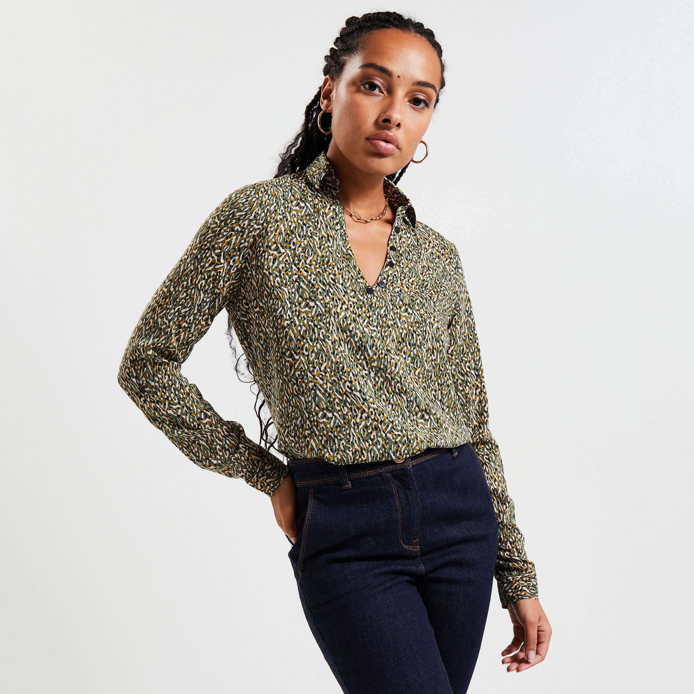 Blouse imprimée femme sales