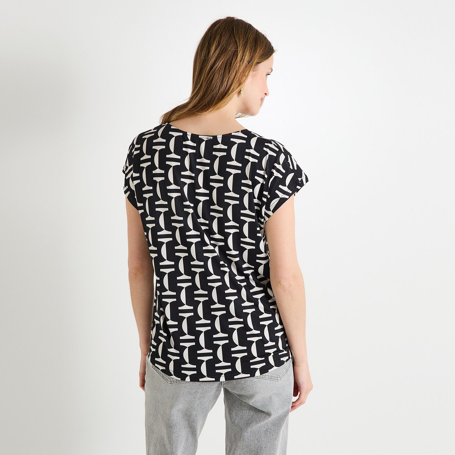 T-shirt col V femme
