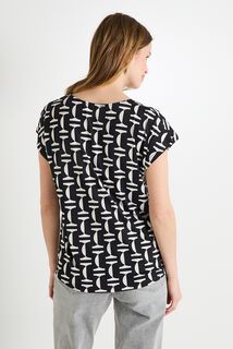 T-shirt col V femme