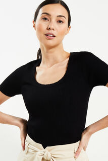 Pull manches courtes femme