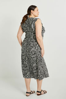 Robe longue imprimée femme