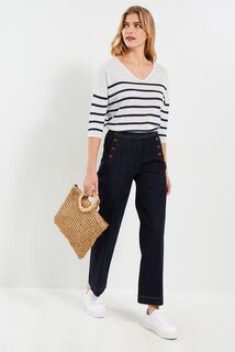 Pull rayé femme