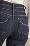 Jean raccourci taille haute femme