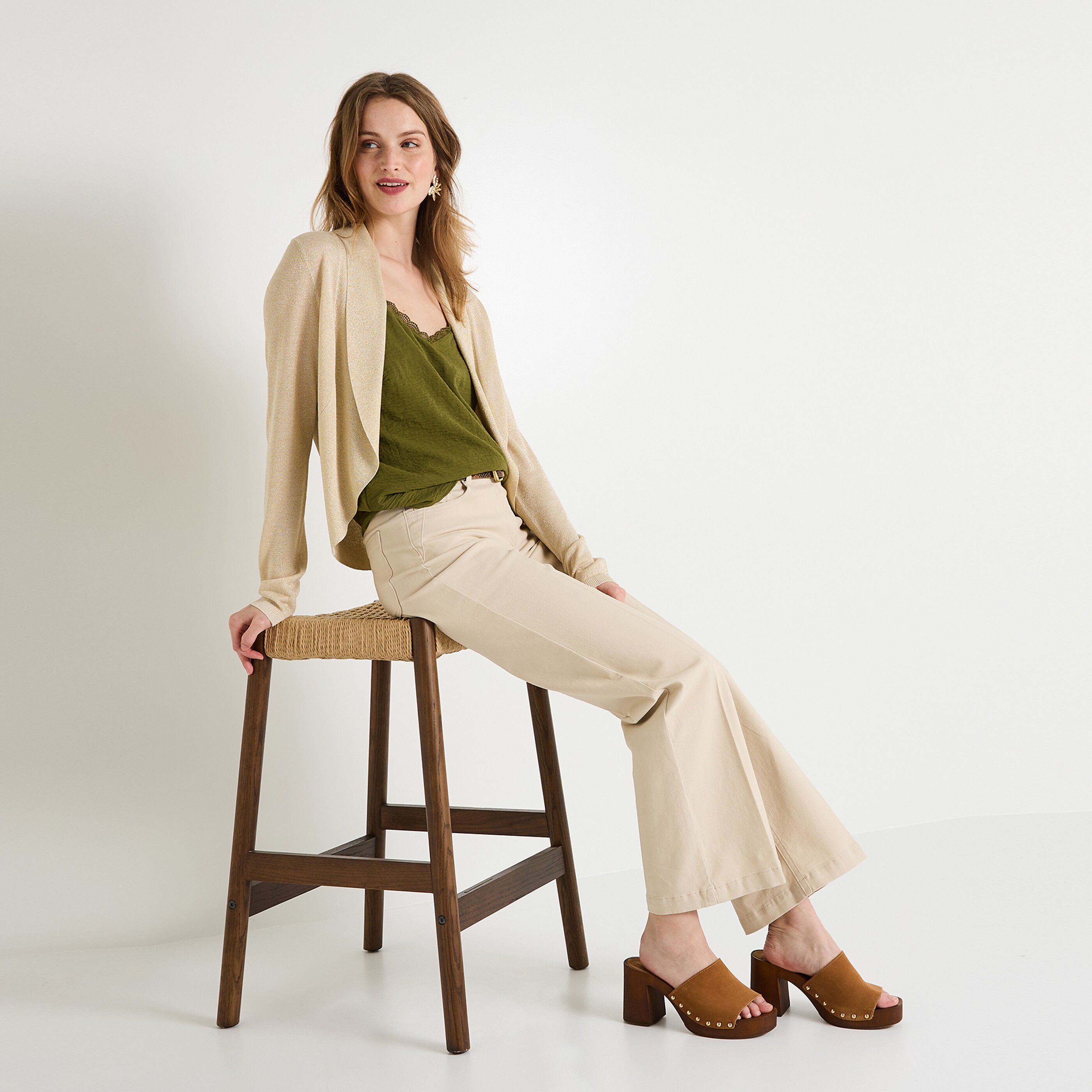 Gilet manches longues femme