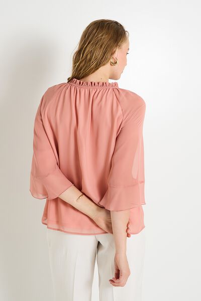 Blouse col V femme