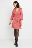 Robe satinée rose femme