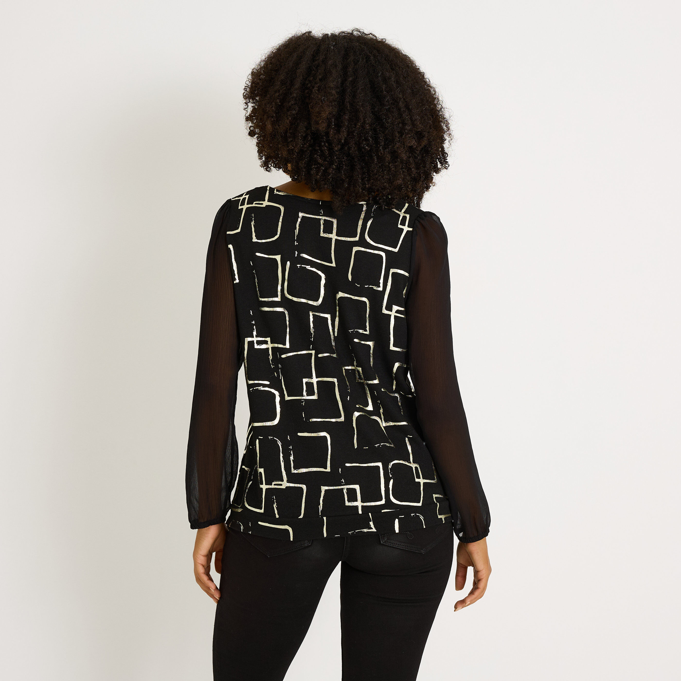 T-shirt manches en voile femme