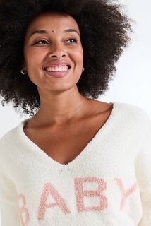 Pull fluffy homewear femme