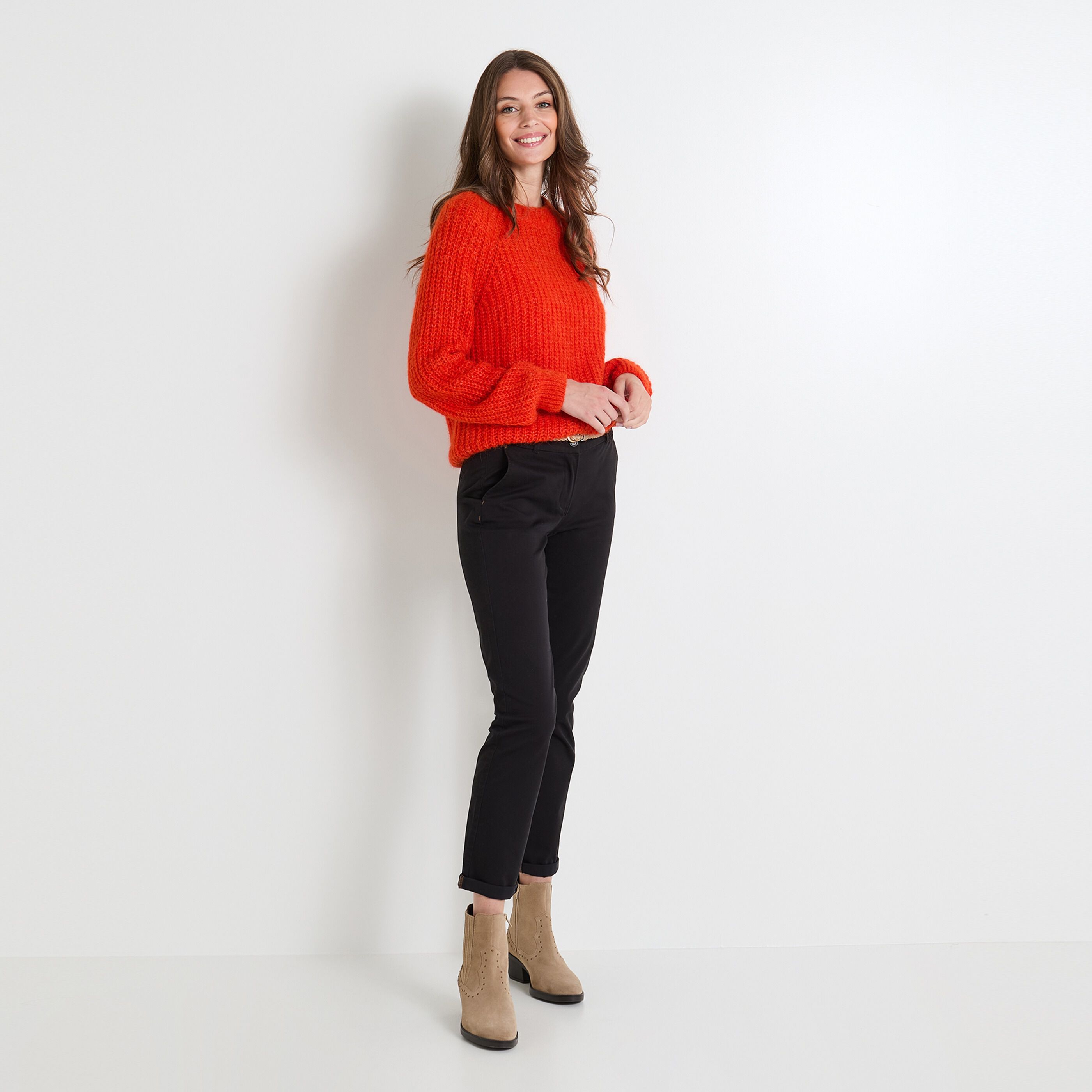 Pantalon chino femme