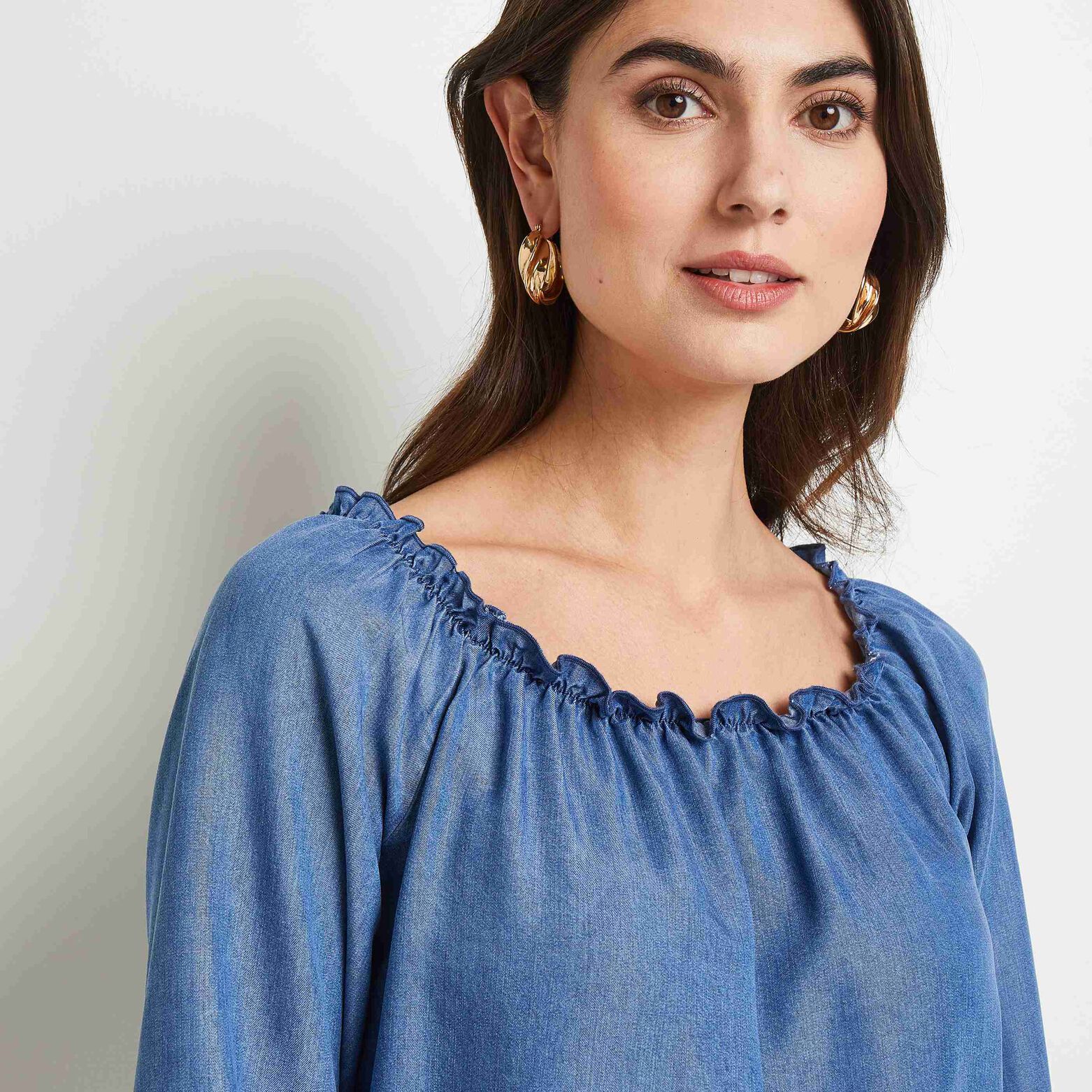 Blouse bardot femme