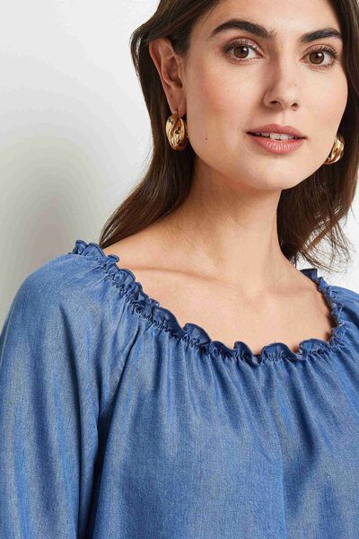 Blouse bardot femme
