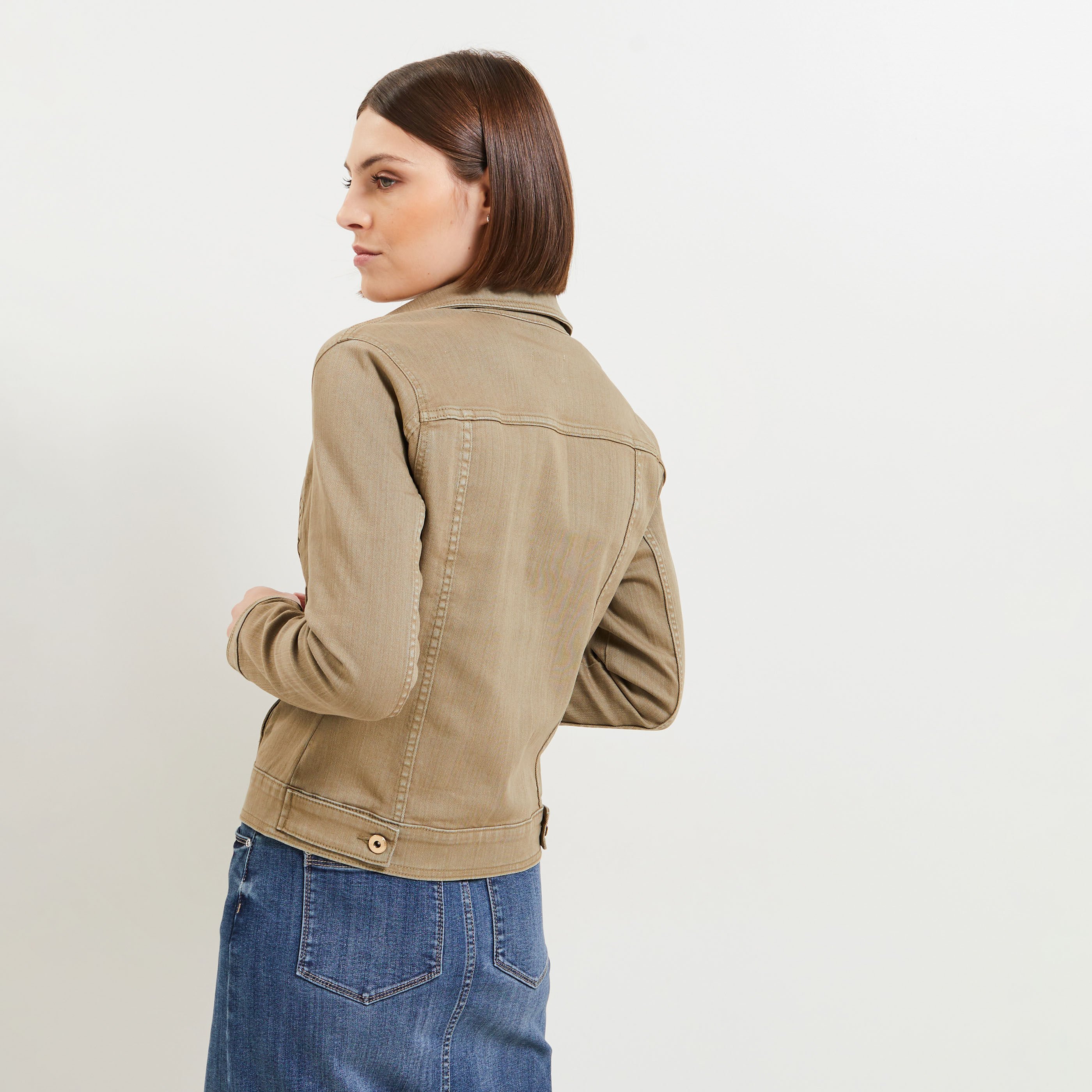 Mini veste en jean femme deals