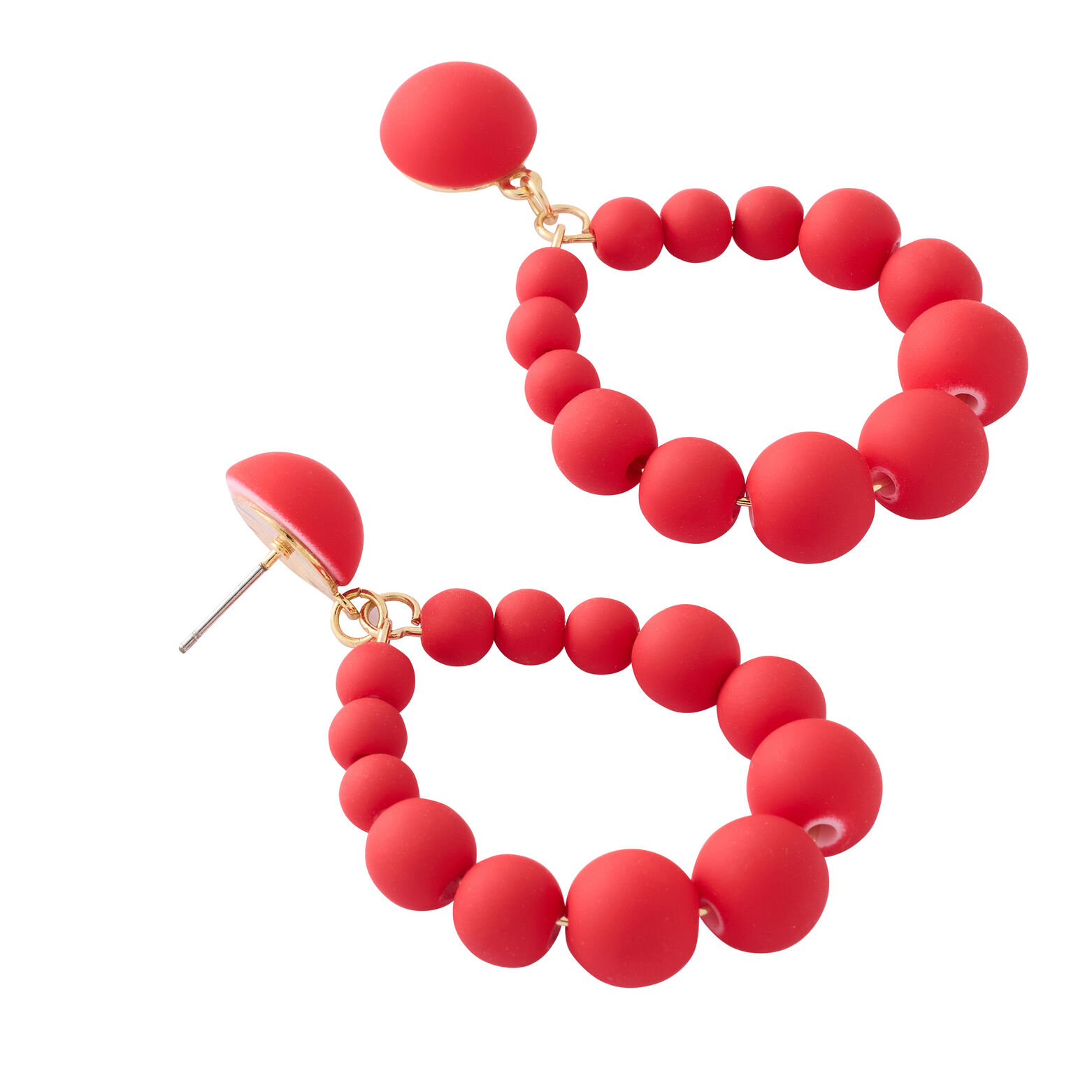 Boucles d'oreilles gouttes perlées 