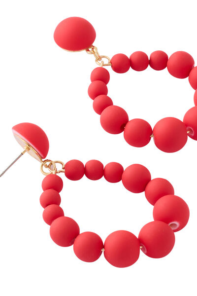 Boucles d'oreilles gouttes perlées 