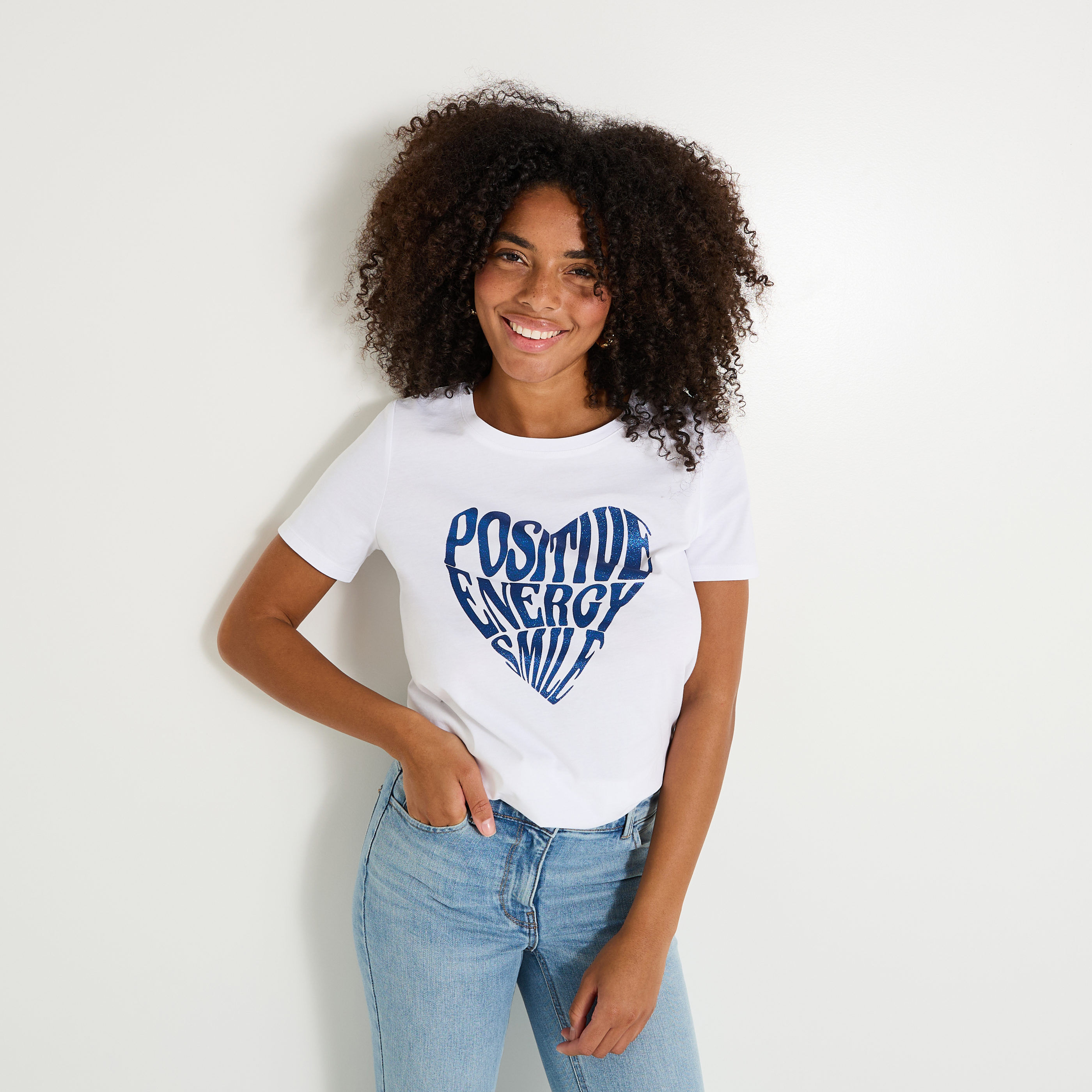 T-shirt col rond femme