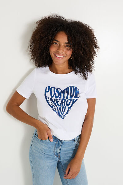 T-shirt col rond femme