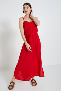 Robe longue unie femme