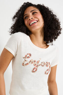 T-shirt col rond femme