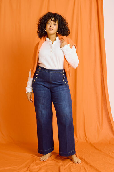 Jean flare POMPON F02 femme