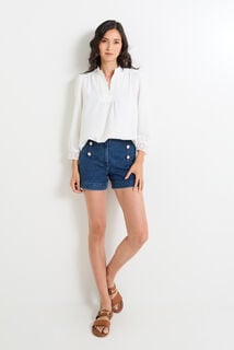 Blouse unie femme
