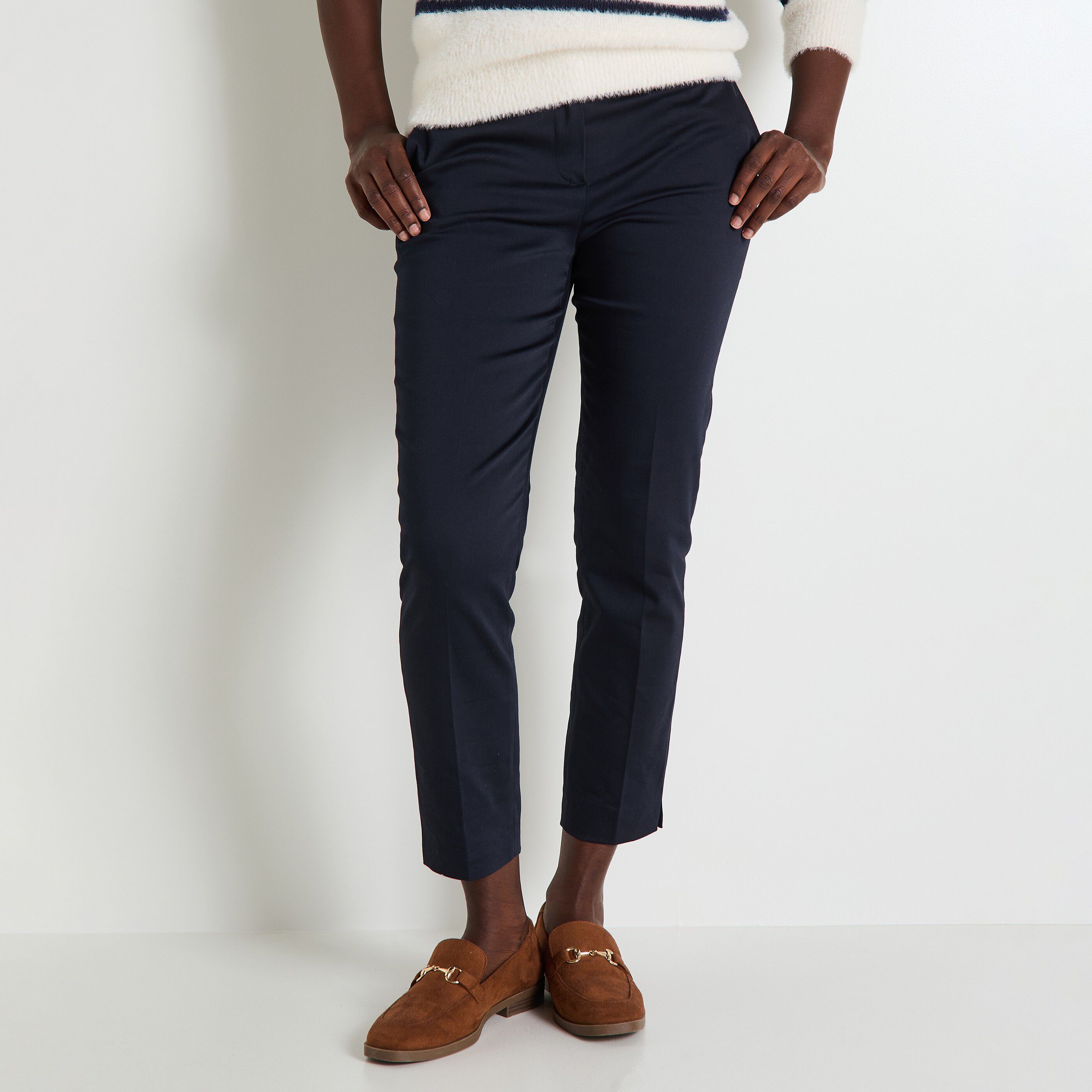 Pantalon cigarette femme