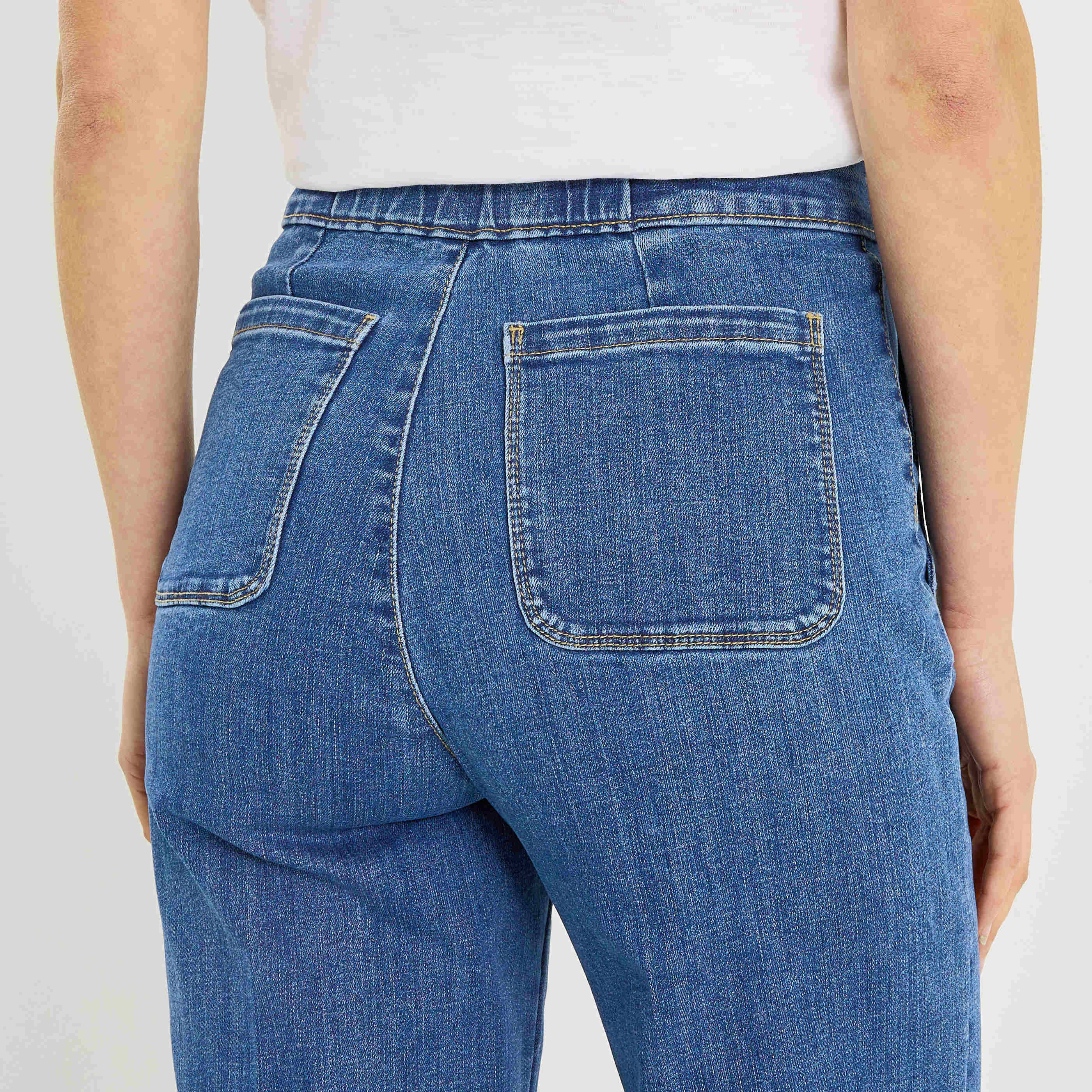 Jean flare POMPON F02 femme