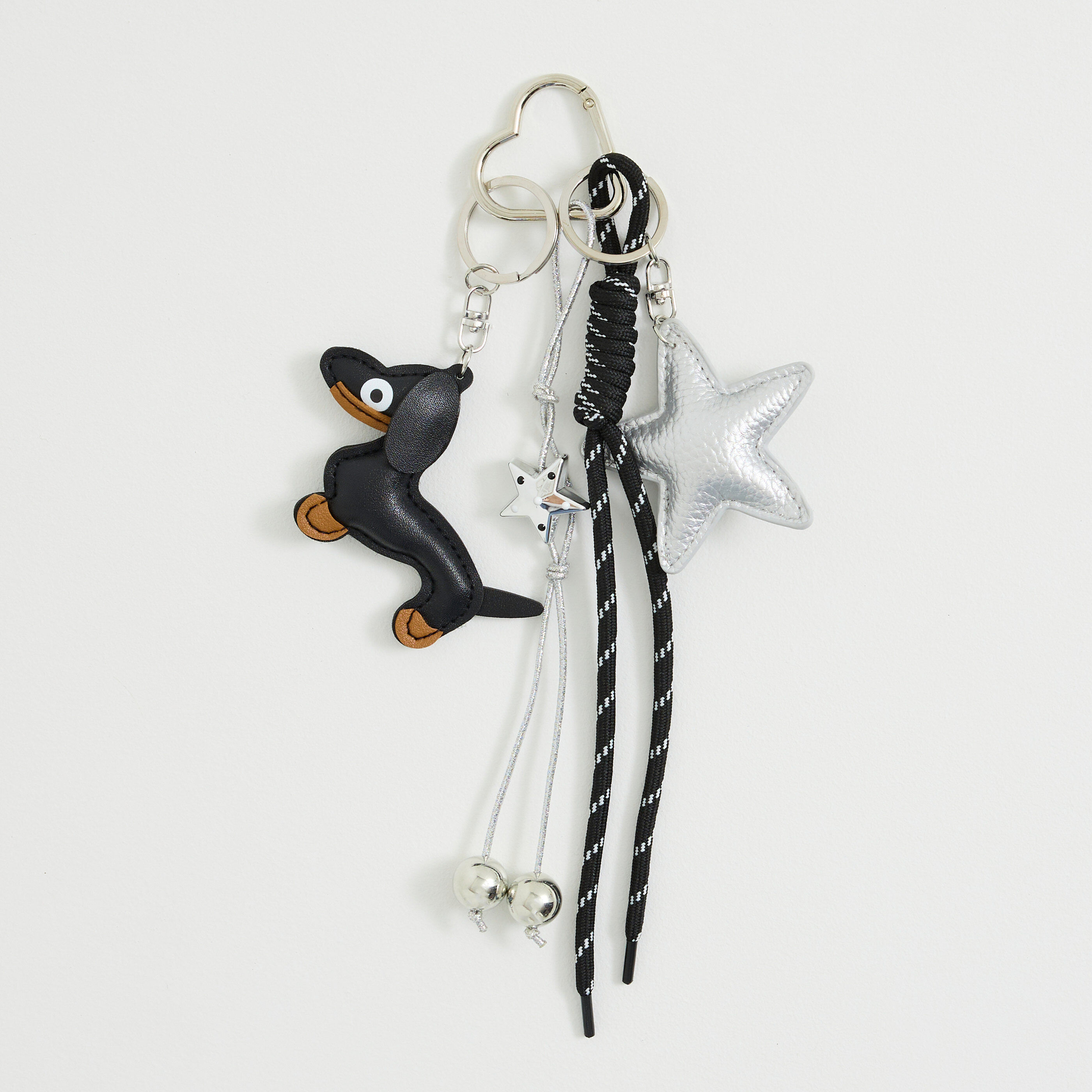 Porte-cl&eacute;s &eacute;toile et chien femme