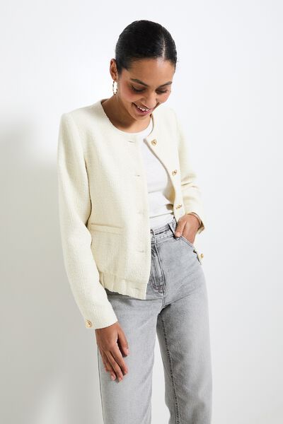 Blouson en tweed femme