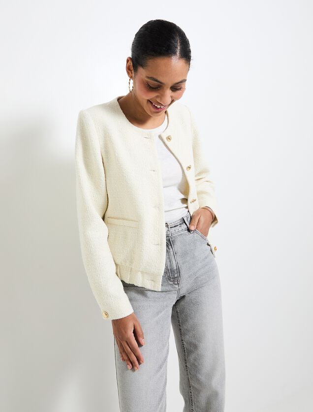 Blouson en tweed femme