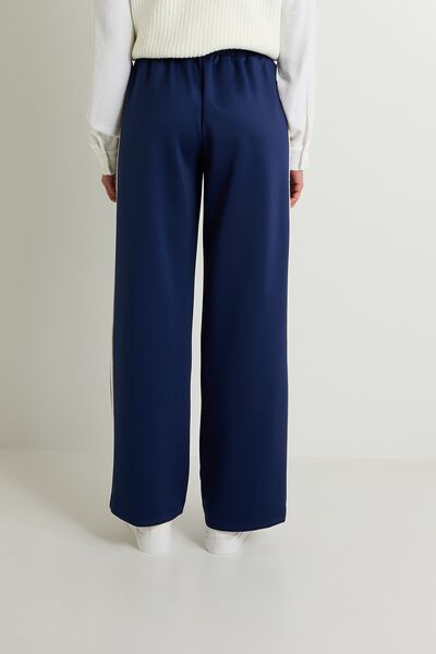 Pantalon large en maille femme