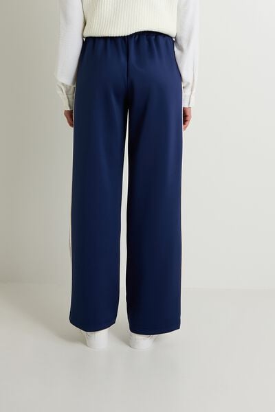 Pantalon large en maille femme