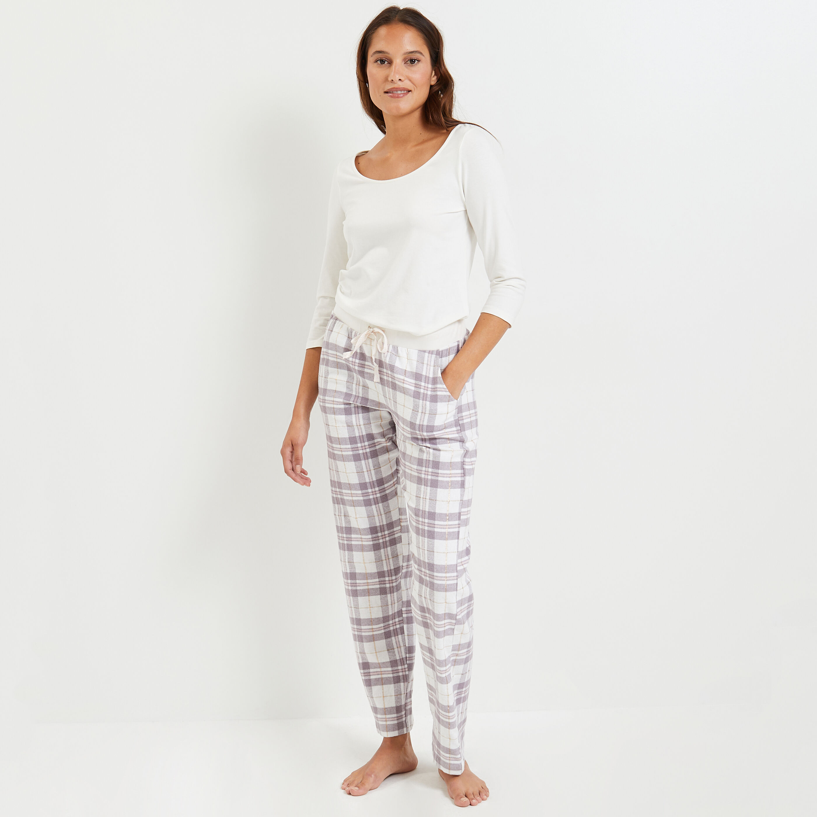 Pantalon pyjama carreaux femme Graindemalice