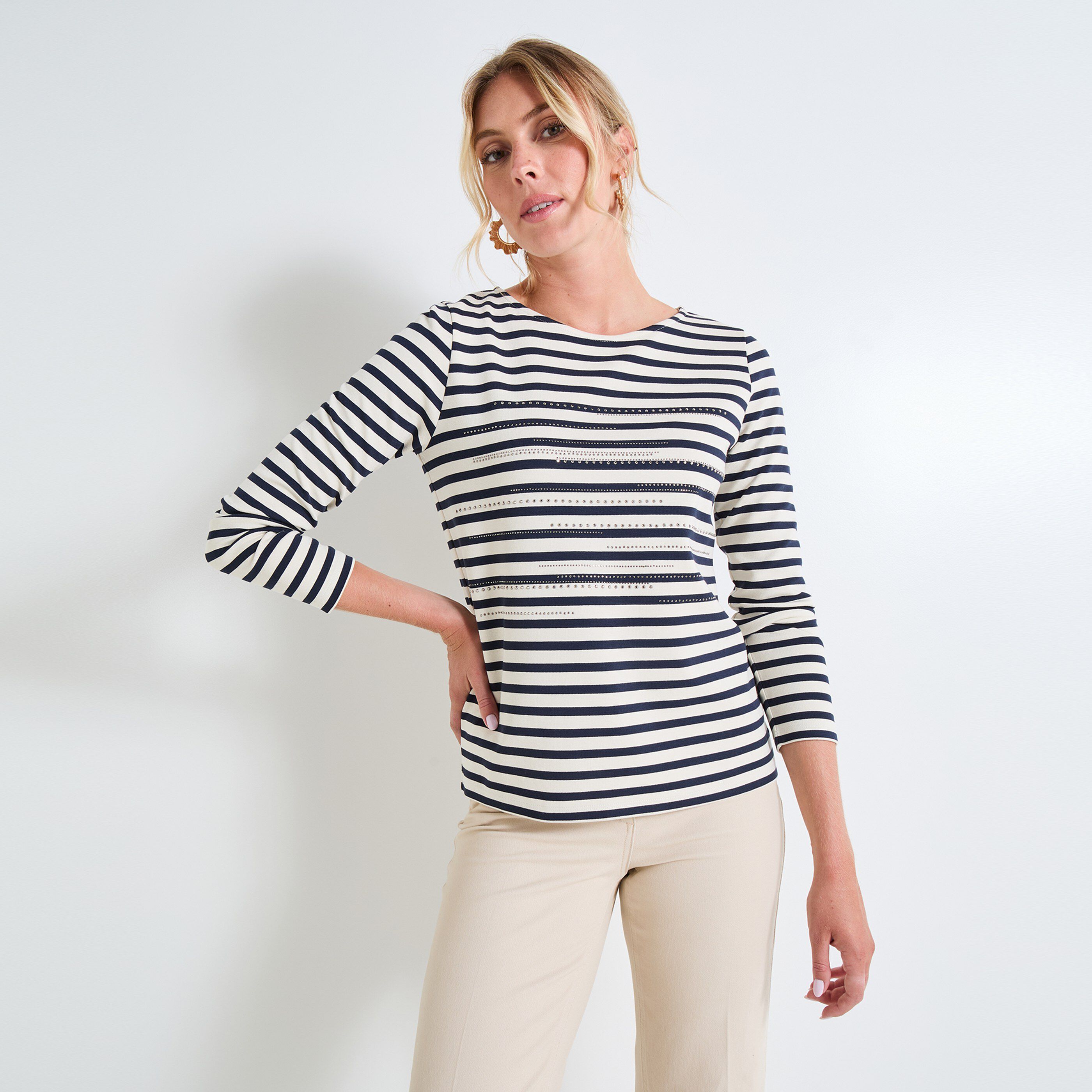 Tee shirt marinière femme pas cher outlet