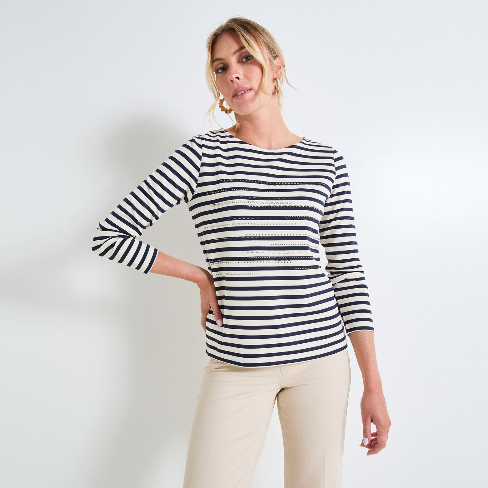 T-shirt mariniere femme