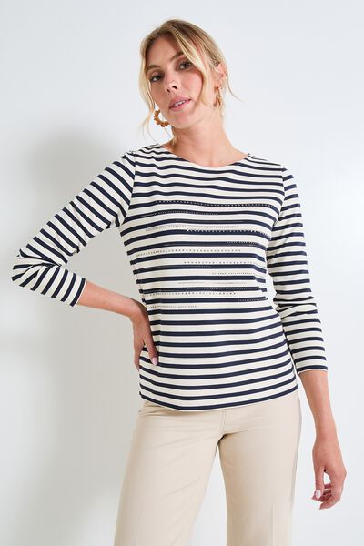 T-shirt mariniere femme