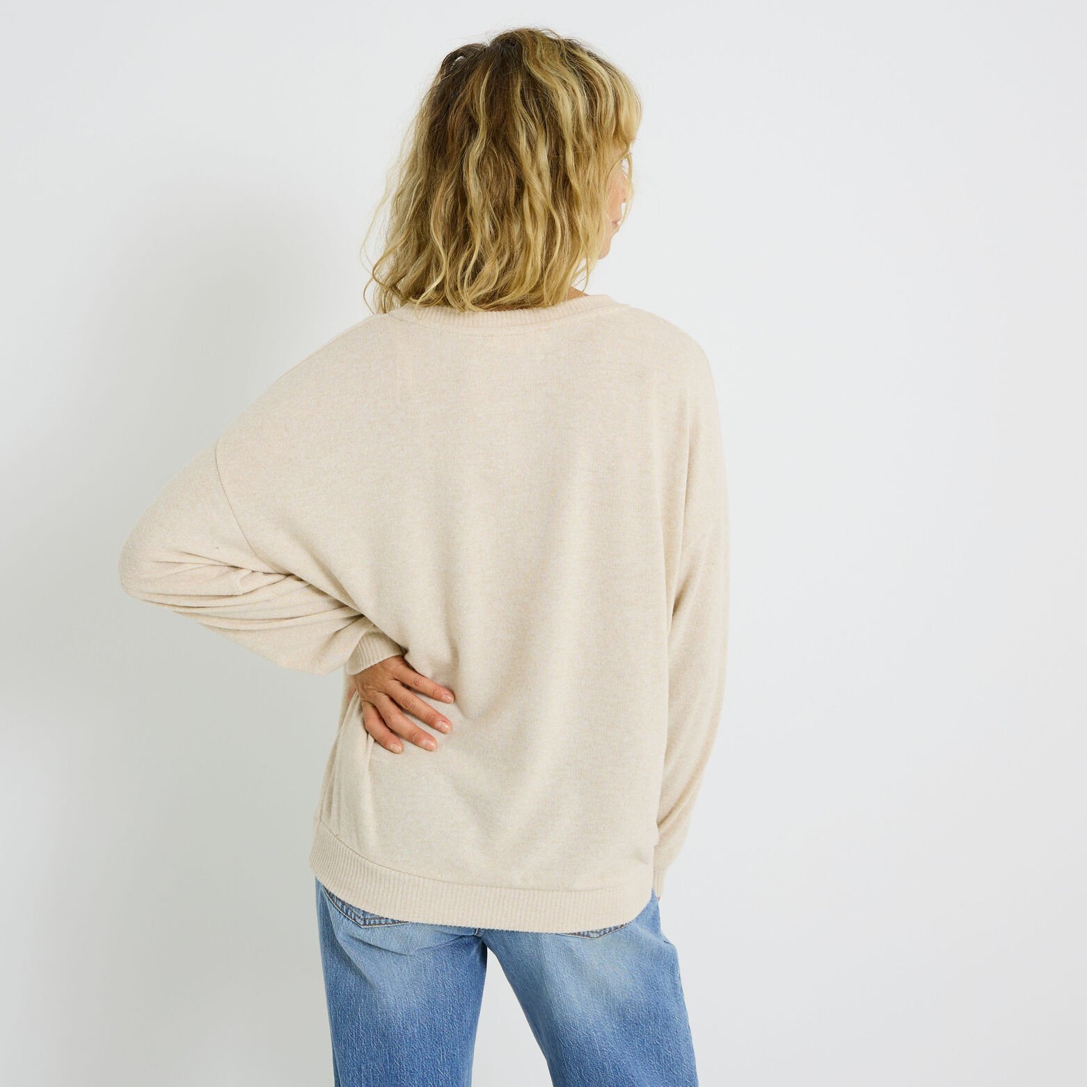T-shirt message imprimé léopard femme