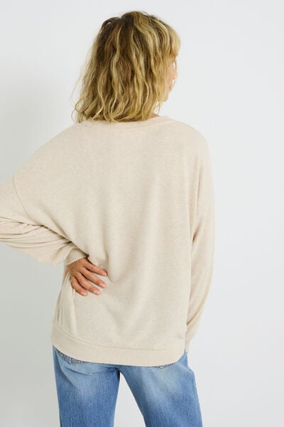 T-shirt message imprimé léopard femme