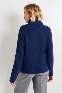 Pull col roulé femme